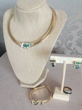 D'orlan 1970s Vintage Art Deco Necklace